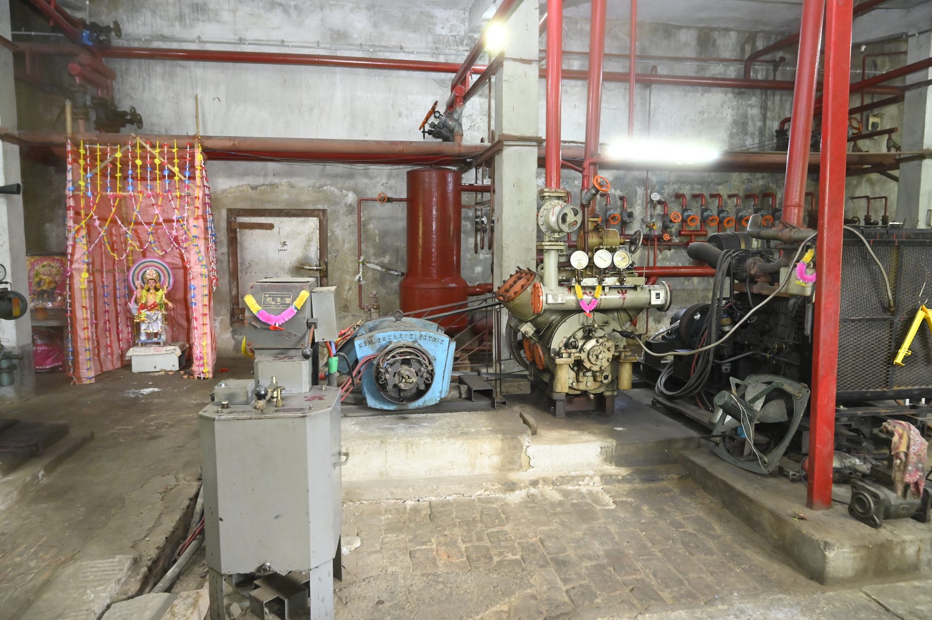 Cold storage engine room